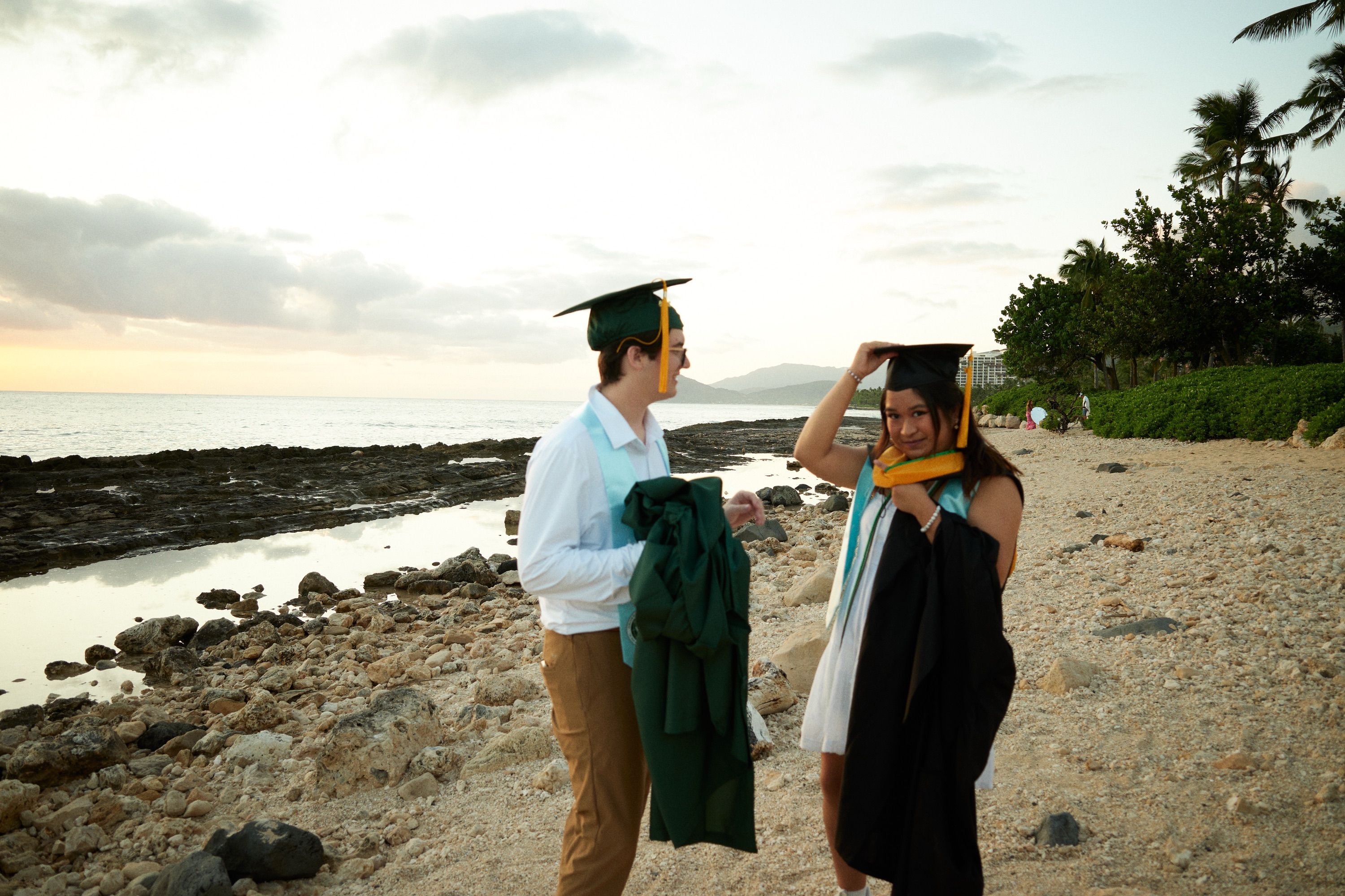 Couple Graduation Portrait Hawaii
